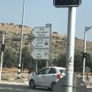 Highway sign to Safed pic