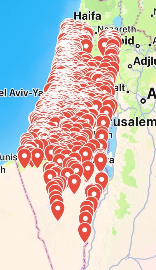 Israel Update: October 2 (Day 362) 46 - The Crossover Project Rocket Map 10.1 - The Crossover Project