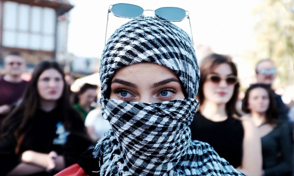 Israel Update: December 22 (day 443) 30 - The Crossover Project keffiyeh - The Crossover Project