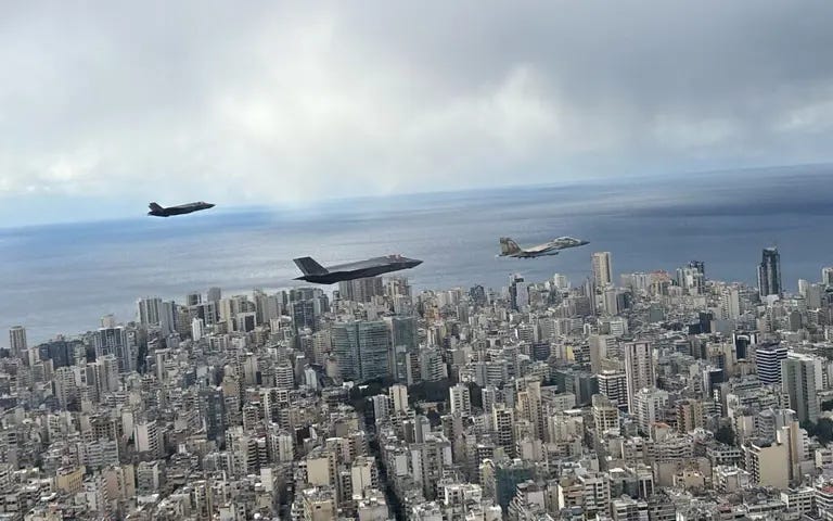 Israel Update: February 26 (Day 509) 7 - The Crossover Project IDF planes over Lebanon - The Crossover Project